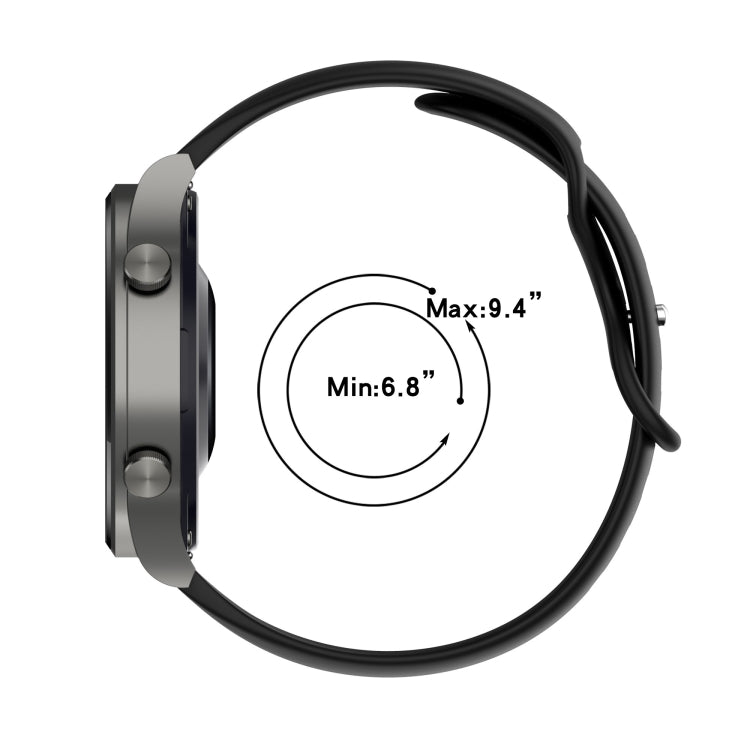 For Xiaomi Mi Watch color 22mm Solid Color Silicone Watch Band(Navy Blue) - Watch Bands by buy2fix | Online Shopping UK | buy2fix