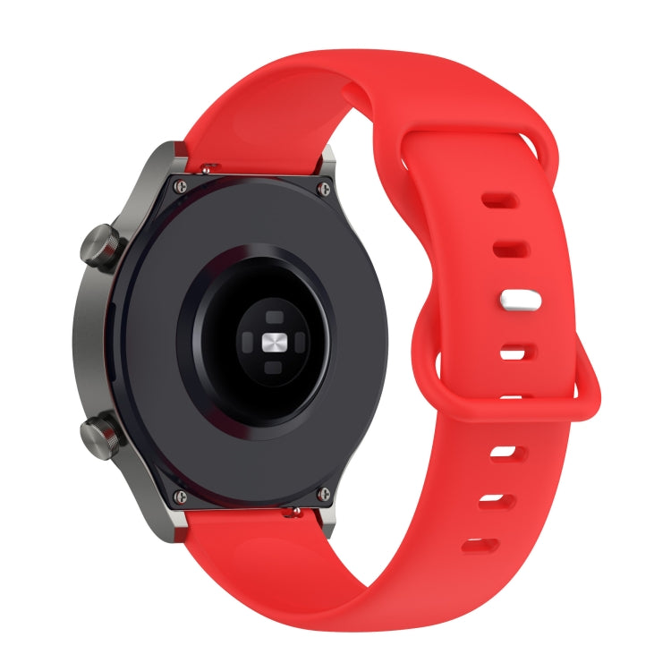 For Xiaomi Mi Watch color 22mm Solid Color Silicone Watch Band(Navy Blue) - Watch Bands by buy2fix | Online Shopping UK | buy2fix