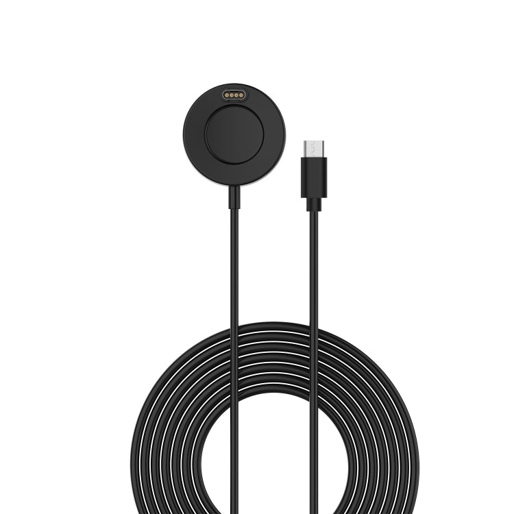 For Garmin Approach S60 Type-C / USB-C Interface Watch Charger With Data Function(Black) - Charger by buy2fix | Online Shopping UK | buy2fix