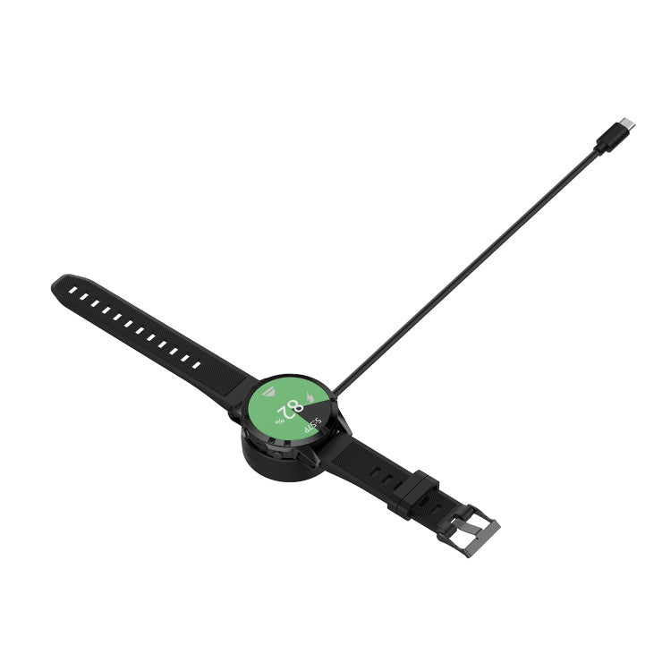For Garmin Approach S60 Type-C / USB-C Interface Watch Charger With Data Function(Black) - Charger by buy2fix | Online Shopping UK | buy2fix