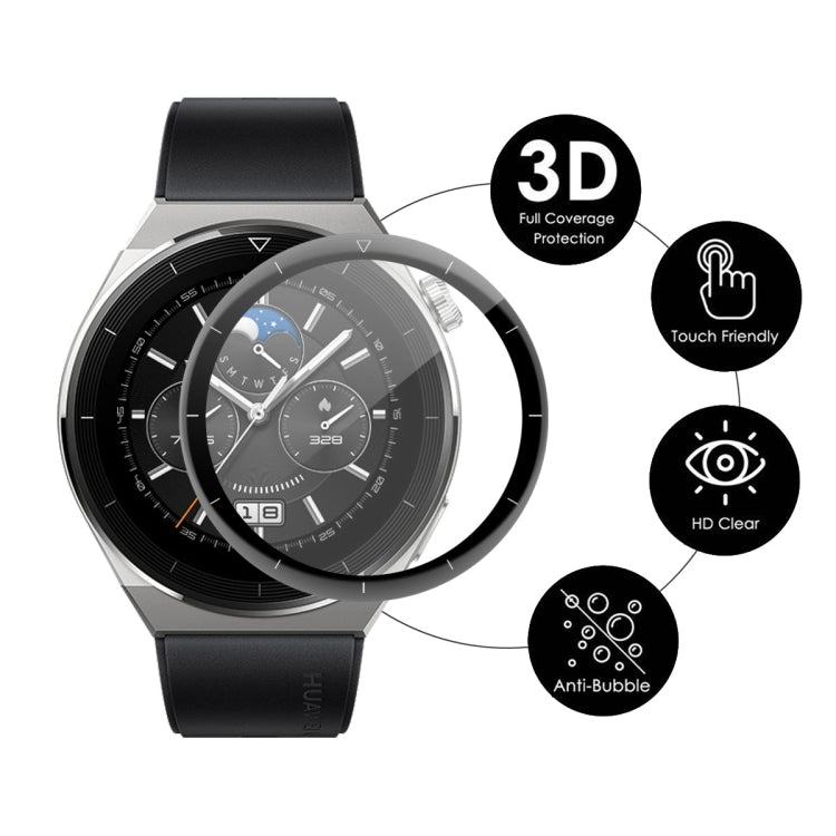 1 PC For Huawei Watch GT 3 Pro 46mm ENKAY 3D Full Coverage Soft PC Edge + PMMA HD Screen Watch Film - Screen Protector by ENKAY | Online Shopping UK | buy2fix