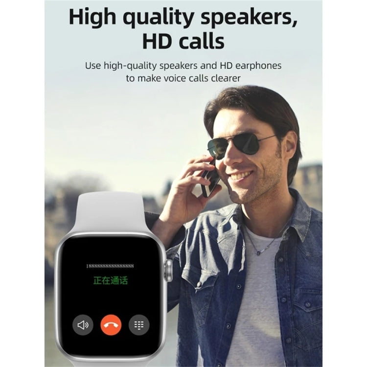 T500 Plus 1.44 inch Color Screen Smart Watch,Support Heart Rate Monitoring/Blood Pressure Monitoring(Black) by buy2fix