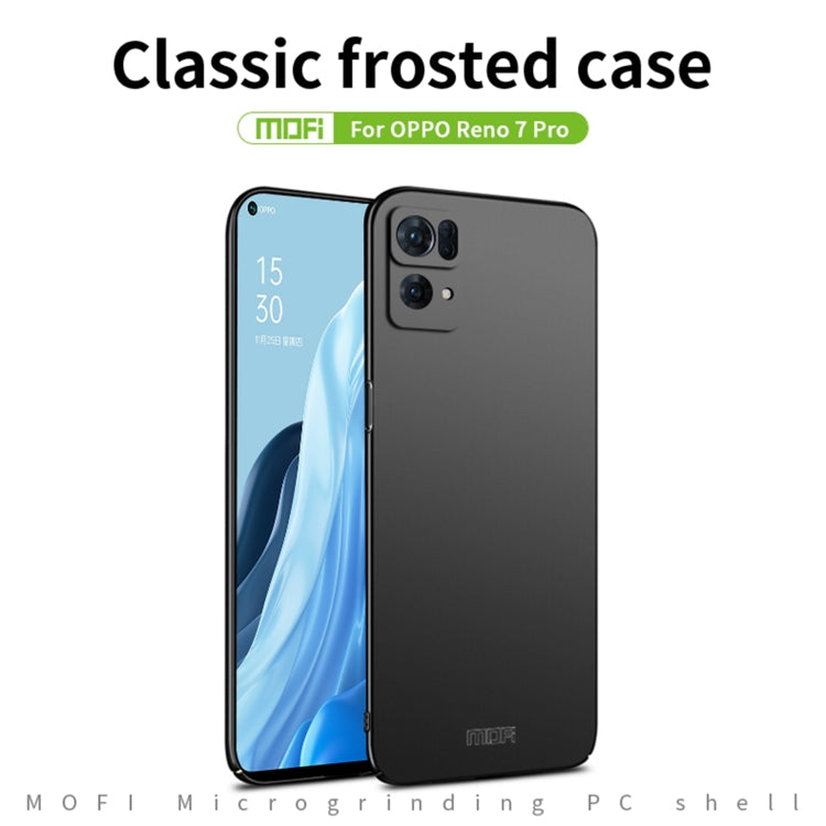 For OPPO Reno7 Pro MOFI Frosted PC Ultra-thin Hard Case(Blue) - OPPO Cases by MOFI | Online Shopping UK | buy2fix