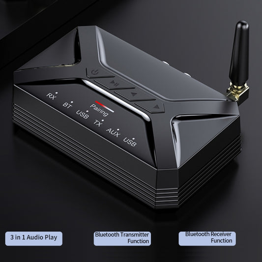T-R22 External Antenna Long Distance 40m Bluetooth Audio Receiver Transmitter 2 in 1 - Audio Receiver Transmitter by buy2fix | Online Shopping UK | buy2fix