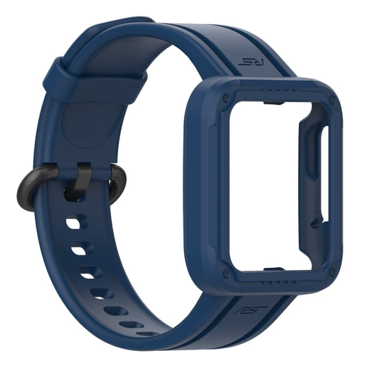 For Xiaomi Redmi Watch 2 Lite Silicone Solid Color Watch Band(Dark Blue) by buy2fix