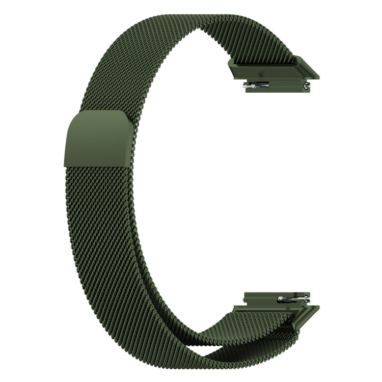 For Huawei Band 7 Milan Magnetic Watch Band(Green) - Watch Bands by buy2fix | Online Shopping UK | buy2fix