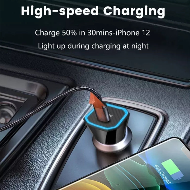 TE-P2 PD 20W Type-C Interface Car Charger(Black) - Car Charger by buy2fix | Online Shopping UK | buy2fix