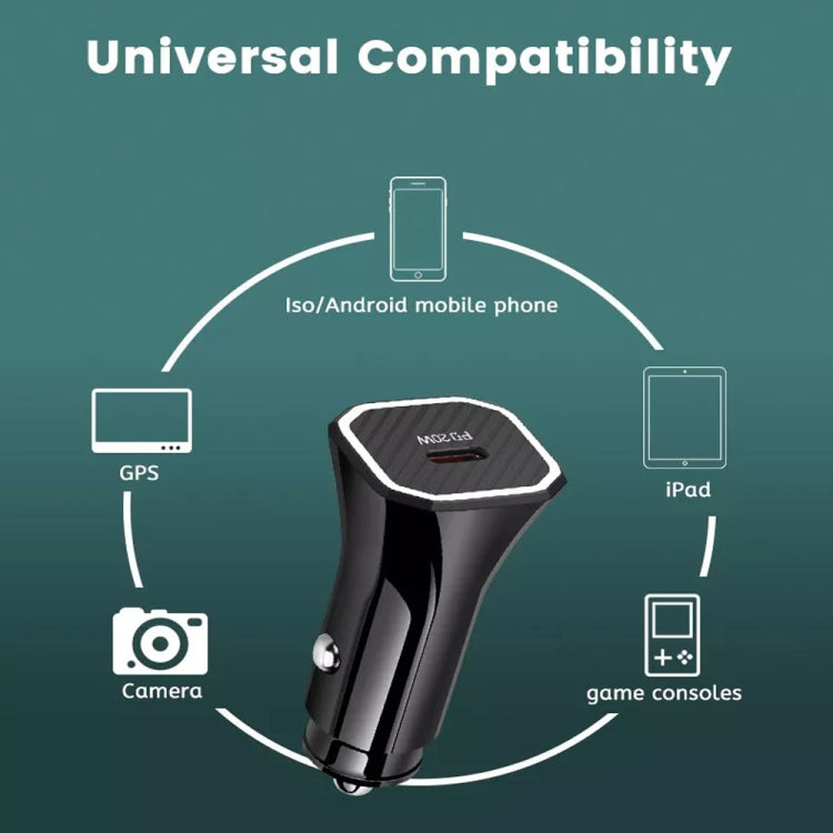 TE-P2 PD 20W Type-C Interface Car Charger(Black) - Car Charger by buy2fix | Online Shopping UK | buy2fix