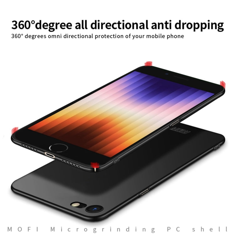 For iPhone SE 2022 / 2020 MOFI Frosted PC Ultra-thin Hard Case(Blue) - iPhone SE 2022 / 2020 / 8 / 7 Cases by MOFI | Online Shopping UK | buy2fix