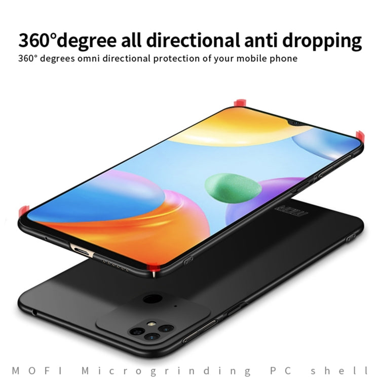For Xiaomi Redmi 10C / Redmi 10 Power MOFI Frosted PC Ultra-thin Hard Case(Red) - Xiaomi Cases by MOFI | Online Shopping UK | buy2fix