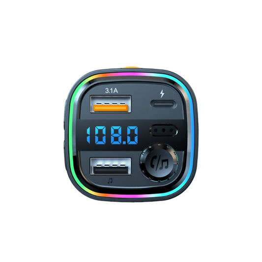 C26 Car Bluetooth Transmitter Handsfree Audio Player Dual USB Car Charger - Bluetooth Car Kits by buy2fix | Online Shopping UK | buy2fix