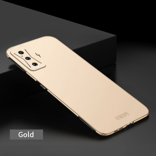 For Xiaomi Redmi K50 Gaming MOFI Frosted PC Ultra-thin Hard Case(Gold) by MOFI
