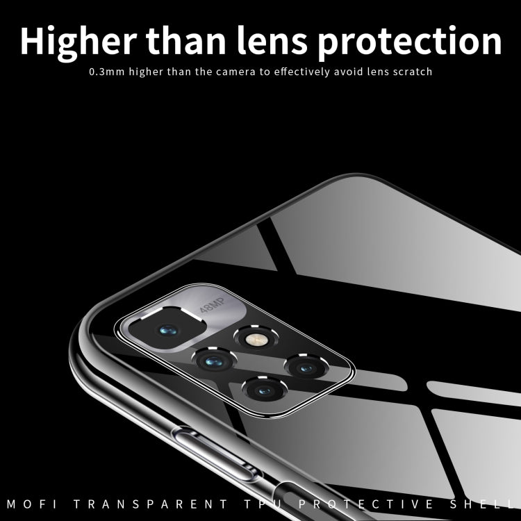 For Xiaomi Redmi 10 Prime 2022 MOFI Ming Series Ultra-thin TPU Phone Case(Transparent) - Xiaomi Cases by MOFI | Online Shopping UK | buy2fix