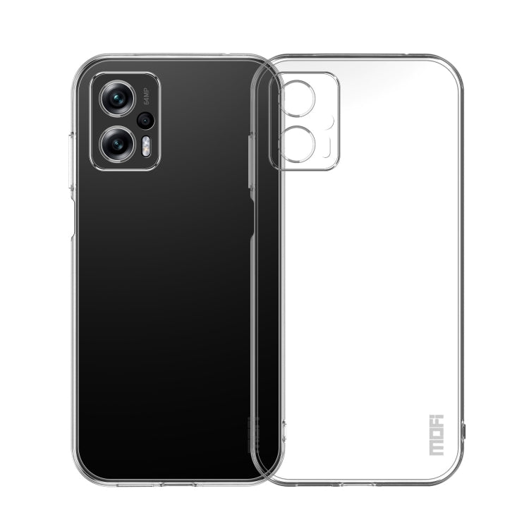For Xiaomi Redmi Note 11T Pro 5G / Note 11T Pro+ MOFI Ming Series Ultra-thin TPU Phone Case(Transparent) - Xiaomi Cases by MOFI | Online Shopping UK | buy2fix