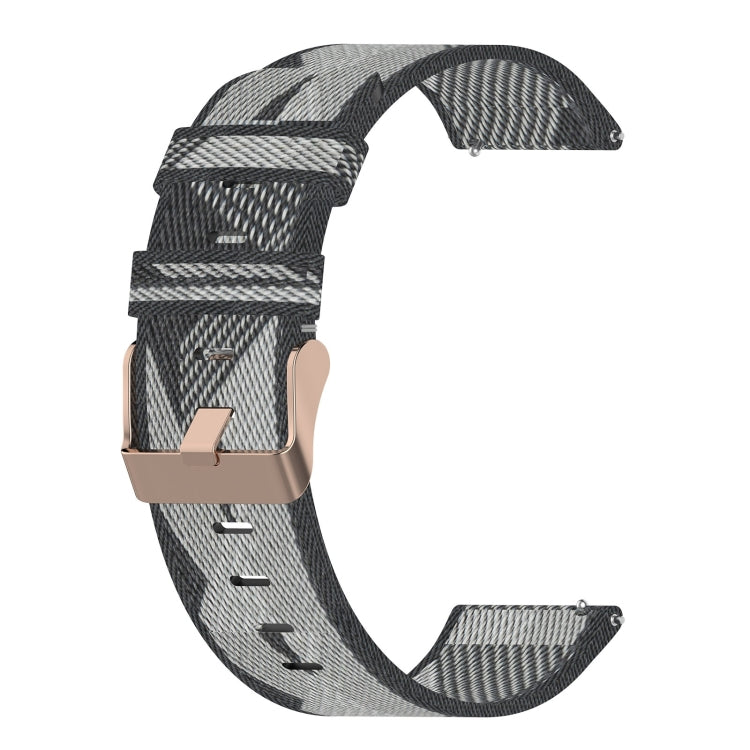 For Garmin Venu 2 Plus 20mm Nylon Woven Watch Band(Grey) - Watch Bands by buy2fix | Online Shopping UK | buy2fix