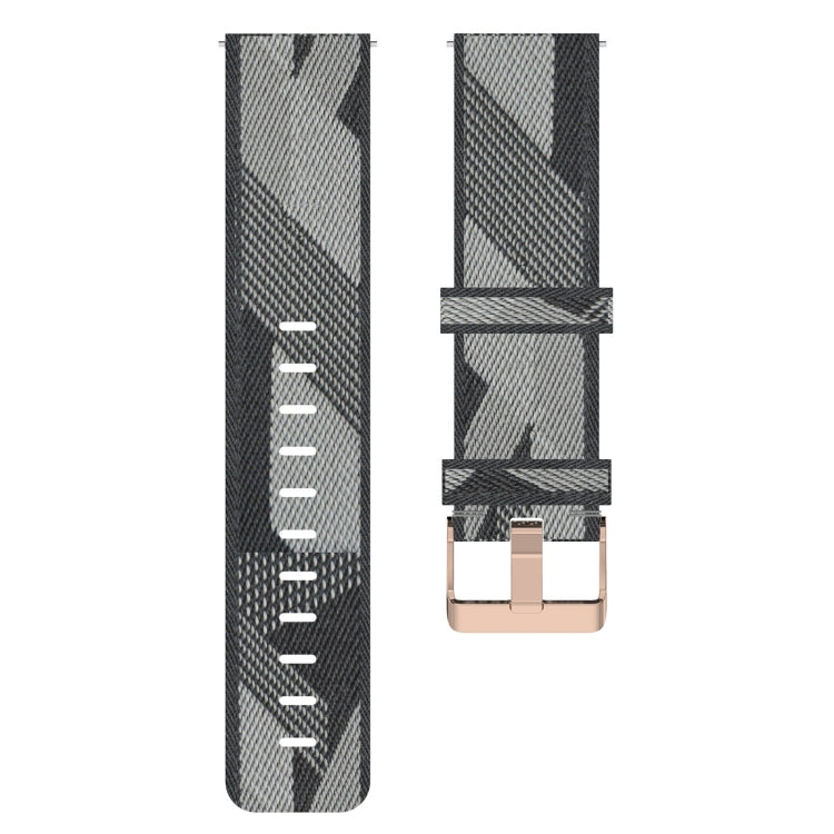 For Garmin Venu 2 Plus 20mm Nylon Woven Watch Band(Grey) - Watch Bands by buy2fix | Online Shopping UK | buy2fix