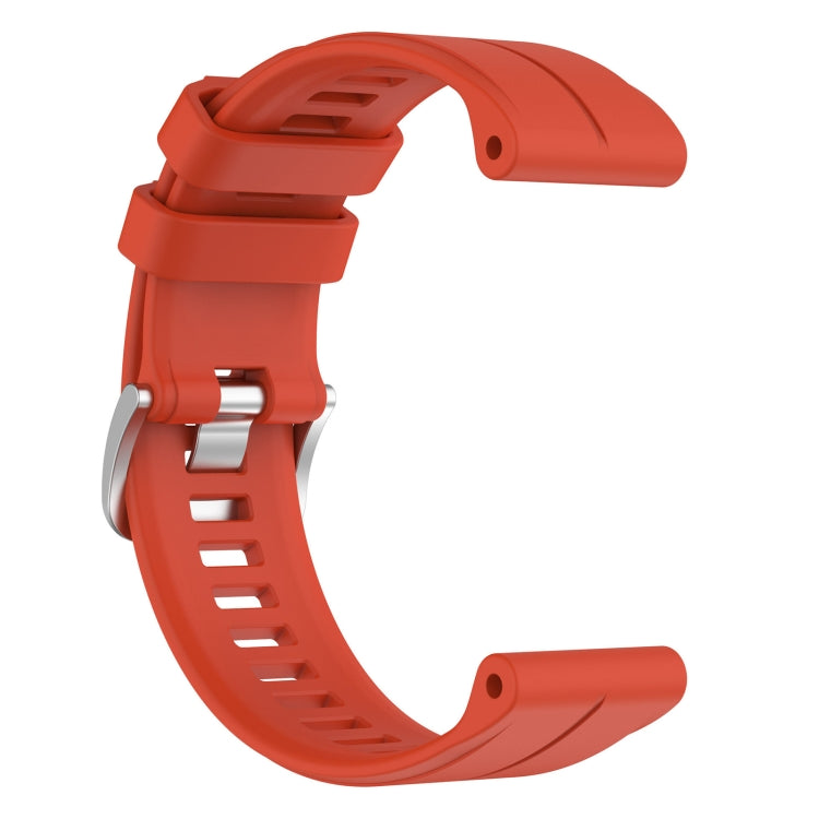 For Garmin Approach S60 22mm Solid Color Silicone Watch Band(Red) - Watch Bands by buy2fix | Online Shopping UK | buy2fix