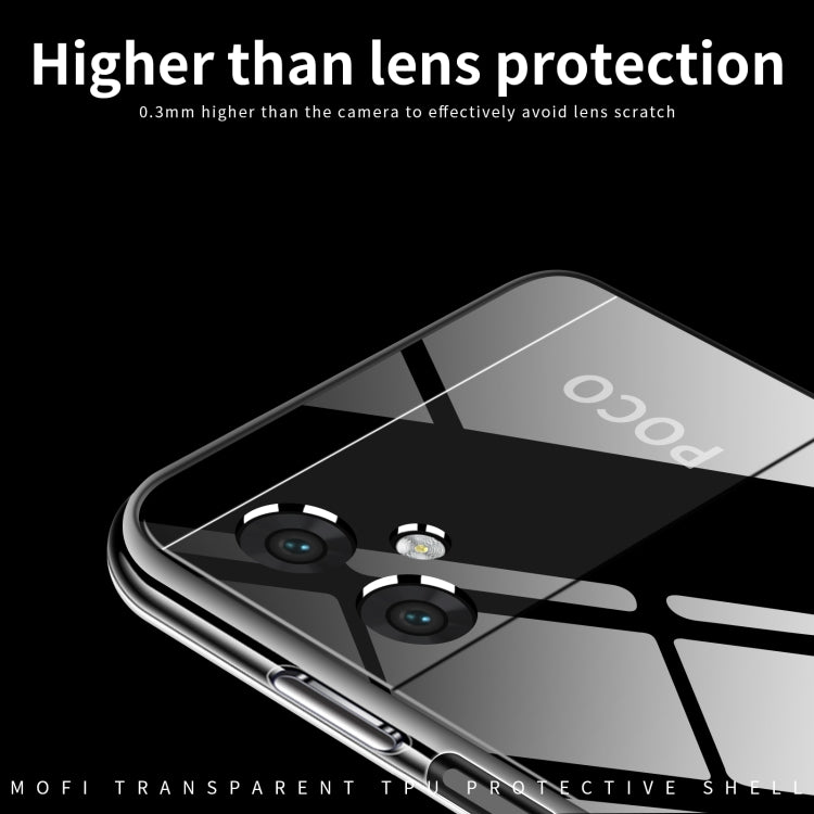 For Xiaomi Poco M4 5G MOFI Ming Series Ultra-thin TPU Phone Case(Transparent) - Xiaomi Cases by MOFI | Online Shopping UK | buy2fix