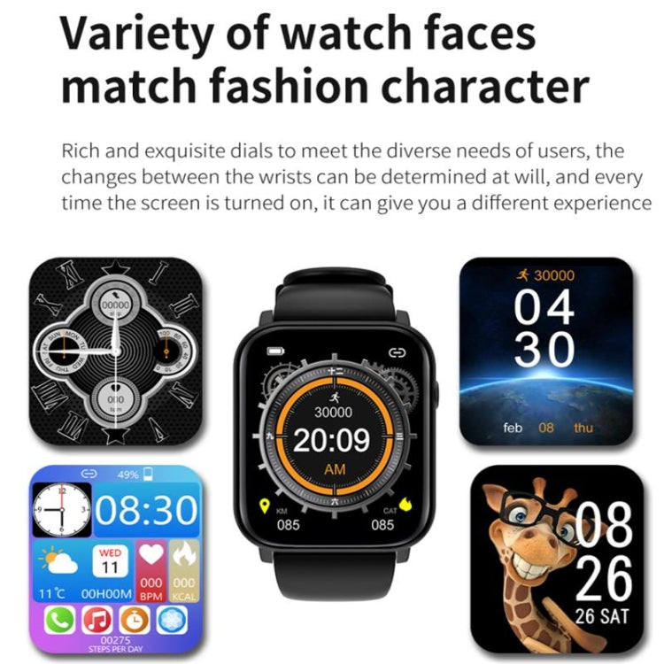 Q28 1.8 inch Color Screen Smart Watch,Support Heart Rate Monitoring / Blood Pressure Monitoring(Black) - Smart Wristbands by buy2fix | Online Shopping UK | buy2fix