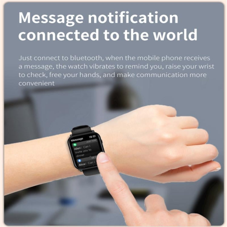 Q28 1.8 inch Color Screen Smart Watch,Support Heart Rate Monitoring / Blood Pressure Monitoring(Black) - Smart Wristbands by buy2fix | Online Shopping UK | buy2fix