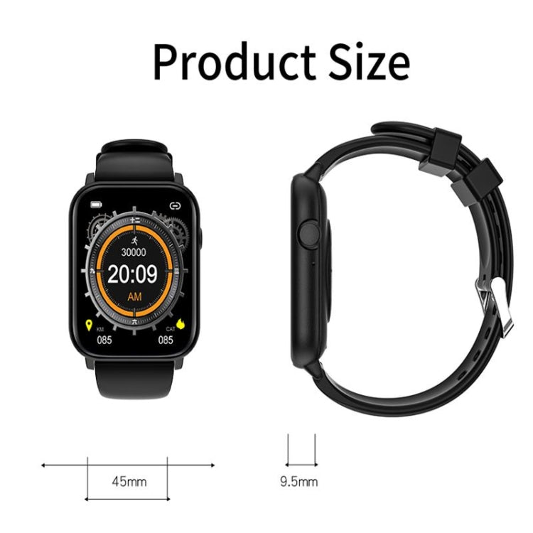 Q28 1.8 inch Color Screen Smart Watch,Support Heart Rate Monitoring / Blood Pressure Monitoring(Black) - Smart Wristbands by buy2fix | Online Shopping UK | buy2fix