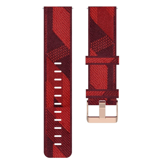 For Huawei Watch GT3 Pro 46mm 22mm Nylon Woven Watch Band(Red) by buy2fix