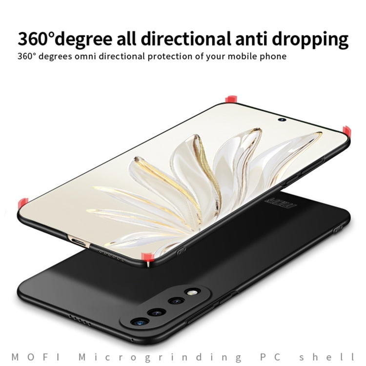 For Honor 70 Pro MOFI Frosted PC Ultra-thin Hard Case(Black) - Honor Cases by MOFI | Online Shopping UK | buy2fix