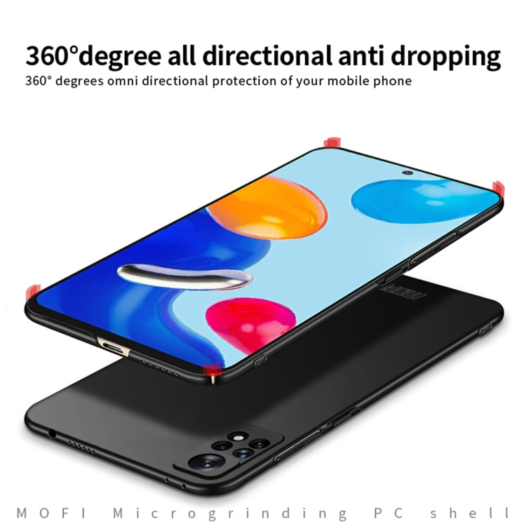 For Xiaomi Redmi Note 11E Pro MOFI Frosted PC Ultra-thin Hard Case(Black) - Xiaomi Cases by MOFI | Online Shopping UK | buy2fix