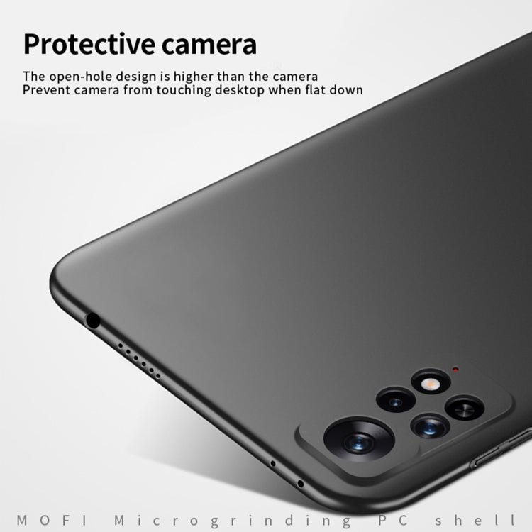 For Xiaomi Redmi Note 11E Pro MOFI Frosted PC Ultra-thin Hard Case(Black) - Xiaomi Cases by MOFI | Online Shopping UK | buy2fix