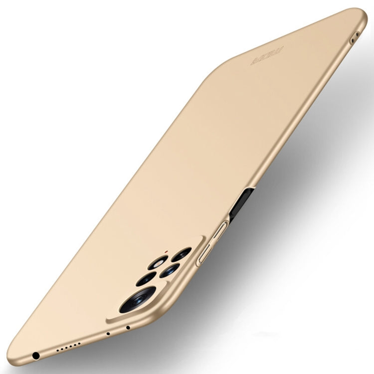 For Xiaomi Redmi Note 11E Pro MOFI Frosted PC Ultra-thin Hard Case(Gold) - Xiaomi Cases by MOFI | Online Shopping UK | buy2fix