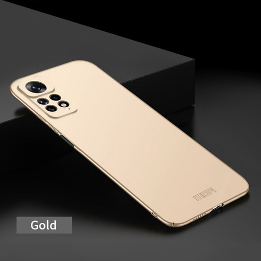 For Xiaomi Redmi Note 11E Pro MOFI Frosted PC Ultra-thin Hard Case(Gold) by MOFI