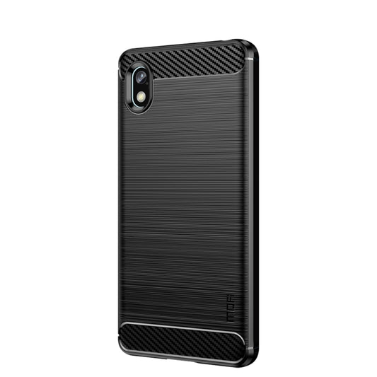 For Sony Xperia Ace 3 MOFI Gentleness Brushed Carbon Fiber Soft TPU Case(Black) by MOFI