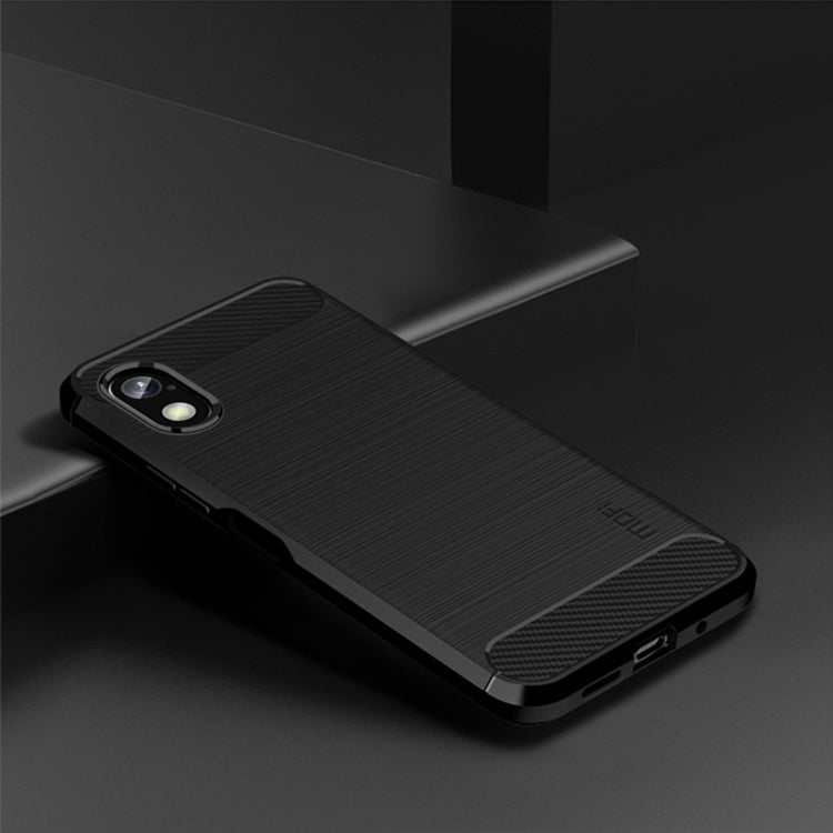 For Sony Xperia Ace 3 MOFI Gentleness Brushed Carbon Fiber Soft TPU Case(Black) - Sony Cases by MOFI | Online Shopping UK | buy2fix