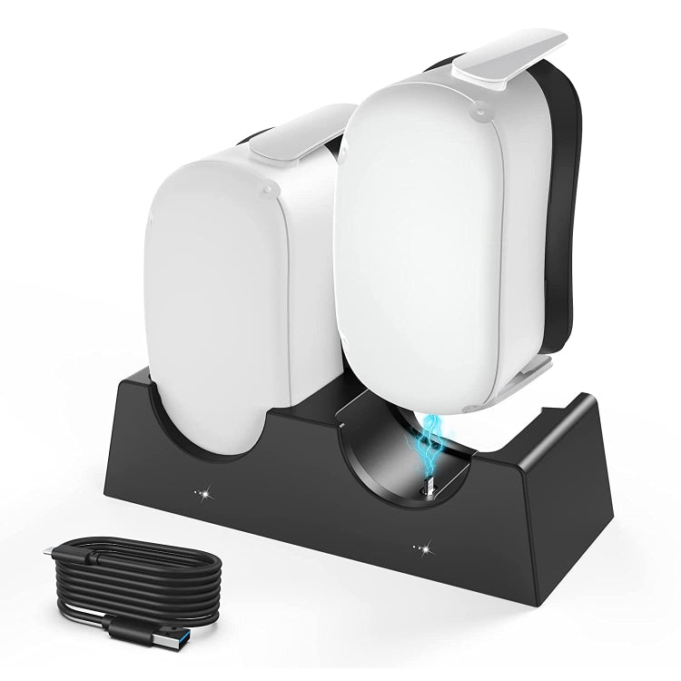 For Oculus Quest 2 VR Charging Stand VR Accessories Host Storage Bracket Double Charging Stand - VR Accessories by buy2fix | Online Shopping UK | buy2fix