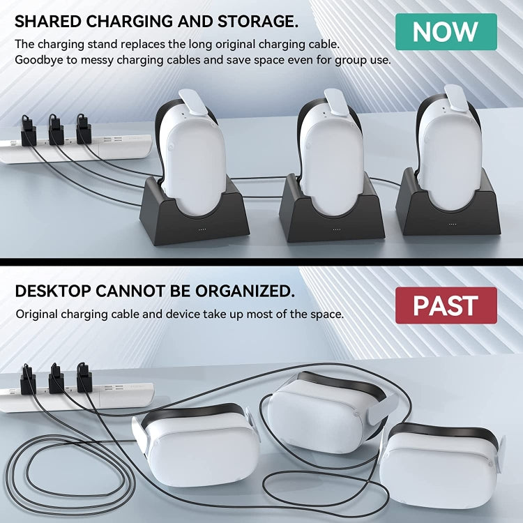For Oculus Quest 2 VR Charging Stand VR Accessories Host Storage Bracket Charging Stand - VR Accessories by buy2fix | Online Shopping UK | buy2fix