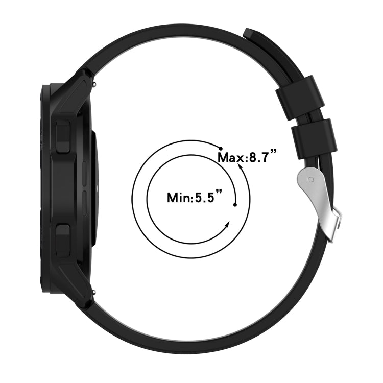 Protruding Head Silicone Strap Silver Buckle For Samsung Galaxy Watch 42mm 20mm(Pink) - Watch Bands by buy2fix | Online Shopping UK | buy2fix