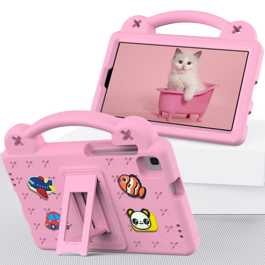 For Samsung Galaxy Tab A7 Lite 8.7 2021 T220/T225 Handle Kickstand Children EVA Shockproof Tablet Case(Pink) by buy2fix