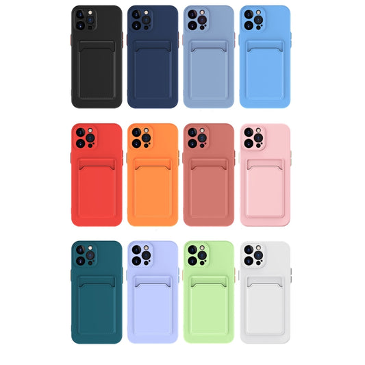 For iPhone 14 Pro Max Skin Feel Card Color Button TPU Case (Orange) by buy2fix
