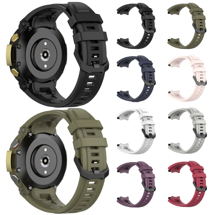 For Amazfit T-Rex 2 Silicone Leisure Watch Band(Rock Gray) - Watch Bands by buy2fix | Online Shopping UK | buy2fix