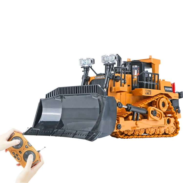 Mofun 1046 2.4G remote control nine channel engineering vehicle 1:24 multi-function crawler heavy bulldozer by MoFun