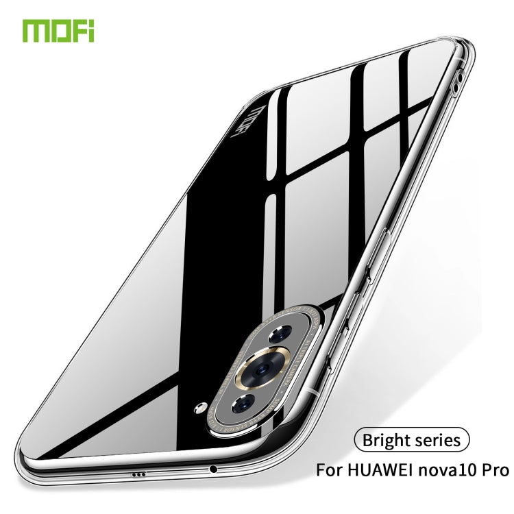 For Huawei Nova 10 Pro MOFI Ming Series Ultra-thin TPU Phone Case(Transparent) - Huawei Cases by MOFI | Online Shopping UK | buy2fix