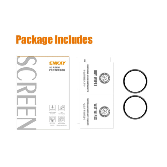 2 PCS For Samsung Galaxy Watch5 40mm ENKAY 3D PC + PMMA HD Full Coverage Screen Protector Film by ENKAY