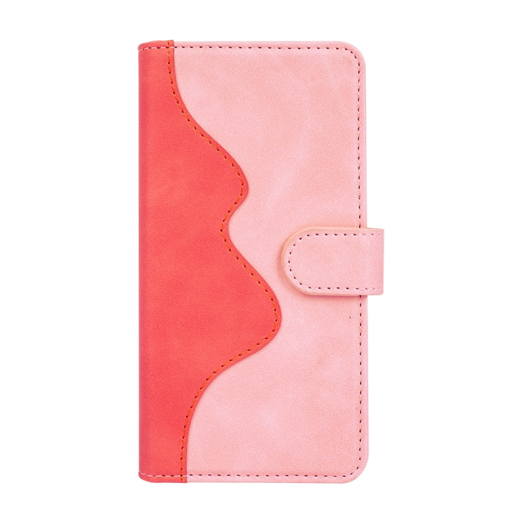 For Nothing Phone 1 Stitching Horizontal Flip Leather Phone Case(Pink Red) - Nothing Cases by buy2fix | Online Shopping UK | buy2fix