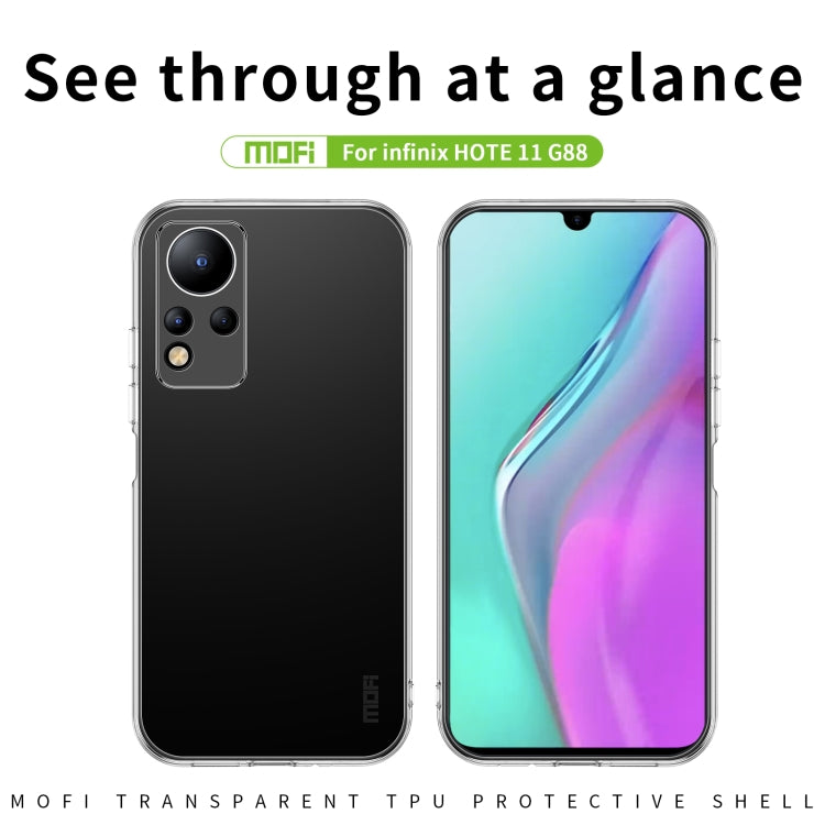 For Infinix Note 11G88 / 12G88 MOFI Ming Series Ultra-thin TPU Phone Case(Transparent) - Infinix Cases by MOFI | Online Shopping UK | buy2fix