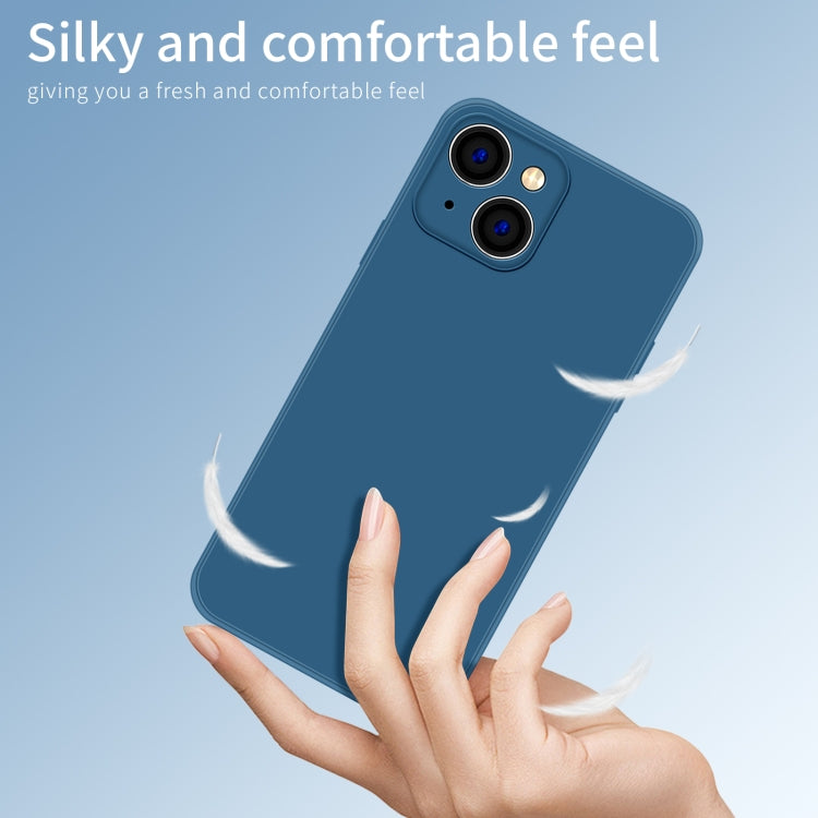 For iPhone 14 PINWUYO Sense Series Liquid Silicone TPU Phone Case (Blue) - iPhone 14 Cases by PINWUYO | Online Shopping UK | buy2fix