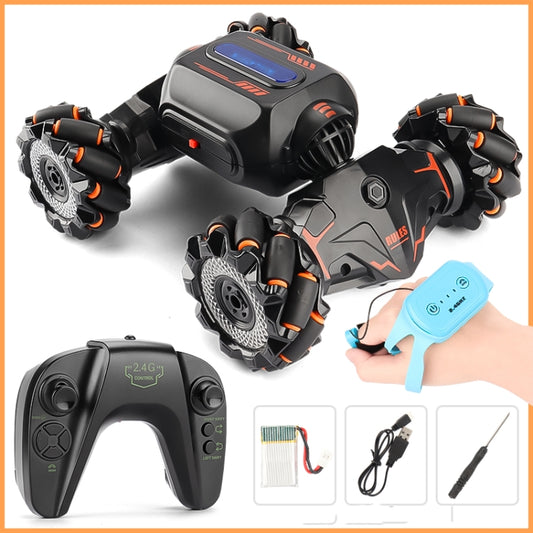 MoFun JC02 2.4G remote control twist multi-function stunt car Dual control For Orange For Green by buy2fix