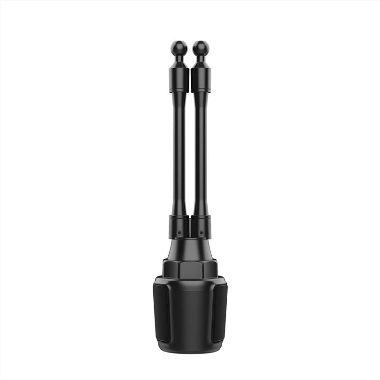 A080+X908 Car Cup Double Mobile Phone Holder Mount Adjustable Cradle Bracket - Universal Car Holders by buy2fix | Online Shopping UK | buy2fix