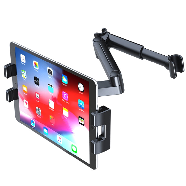 A081+X159 Car Backseat Headrest Tablet Bracket Long Arm Collapsible Mount - Universal Car Holders by buy2fix | Online Shopping UK | buy2fix