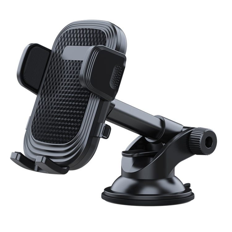 A190+X903 Car Windscreen Dashboard Sucker Mount 3-Phase Telescopic Long Arm Phone Holder - Universal Car Holders by buy2fix | Online Shopping UK | buy2fix