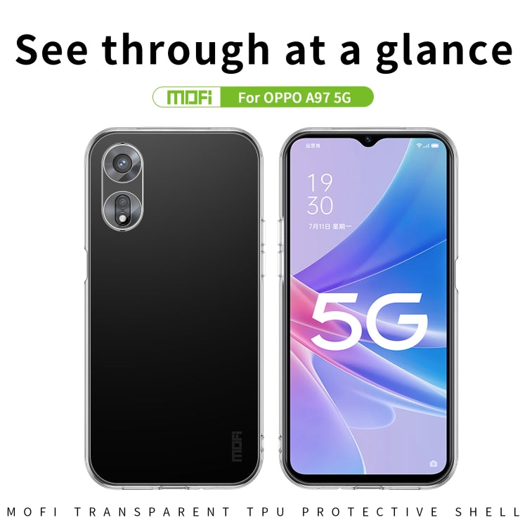 For OPPO A97 5G MOFI Ming Series Ultra-thin TPU Phone Case(Transparent) - OPPO Cases by MOFI | Online Shopping UK | buy2fix